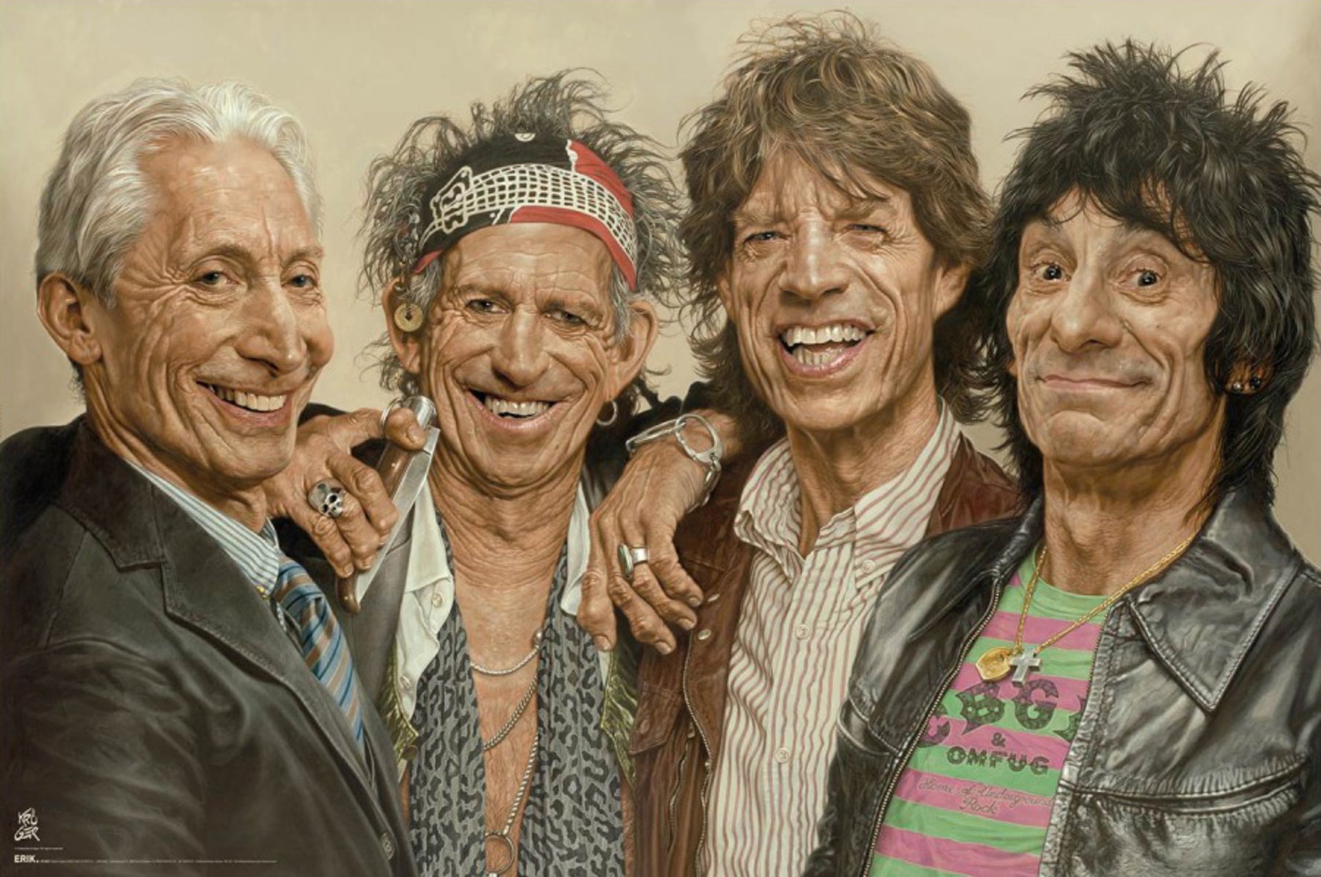 Poster Sebastian Kruger The Rolling Stones 91 5x61cm GPE6067 | Yourdecoration.com