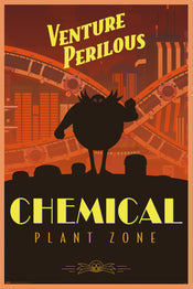 Poster Sonic The Hedgehog Venture Perilous Chemical Plant Zone 61x91 5cm Grupo Erik GPE5809 | Yourdecoration.com