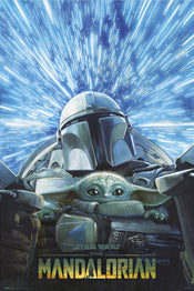 Poster Star Wars The Mandalorian Hyperspace 61x91 5cm Grupo Erik GPE5767 | Yourdecoration.com
