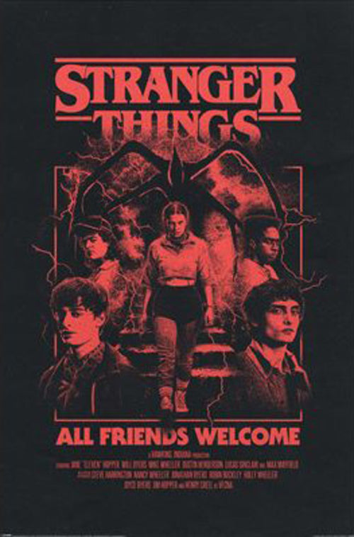 Poster Stranger Things 5 All Friends Welcome 61x91 5cm PP2500890 | Yourdecoration.com