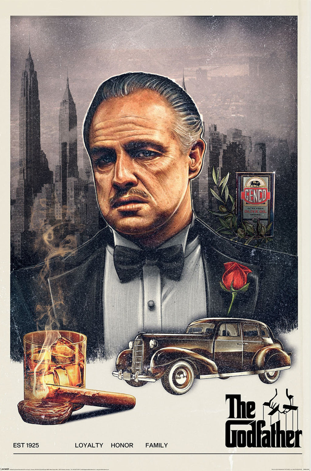 Poster The Godfather Loyalty Honour Family 61x91 5cm PP2512767 | Yourdecoration.com