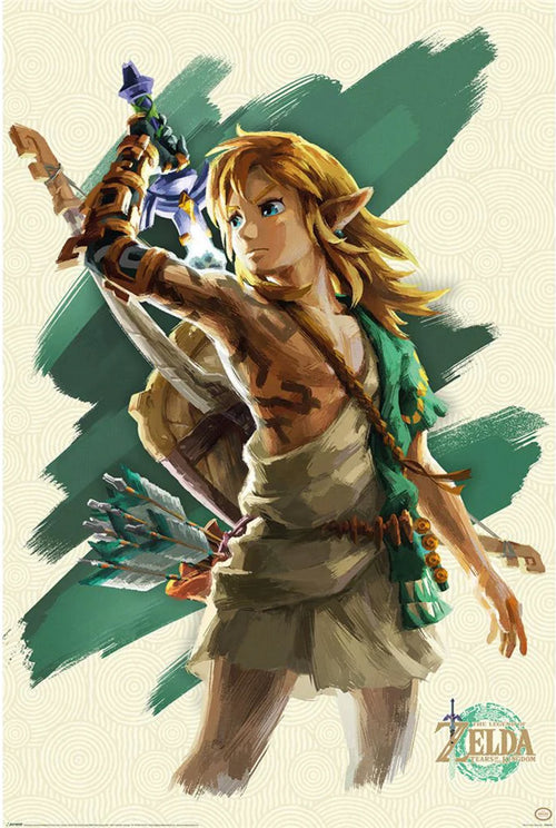 Poster The Legend of Zelda Tears of the Kingdom Link Unleashed 61x91 5cm Pyramid PP35325 | Yourdecoration.com