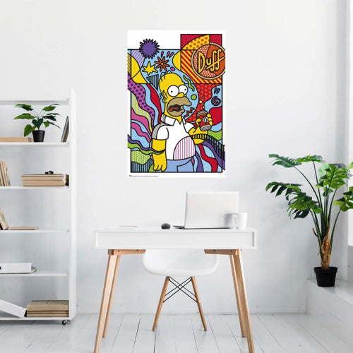 Poster The Simpsons Donut Worry 61x91 5cm GPE6043 Sfeer | Yourdecoration.com