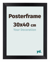 Posterframe 30x40cm Black Mat MDF Parma Size | Yourdecoration.com