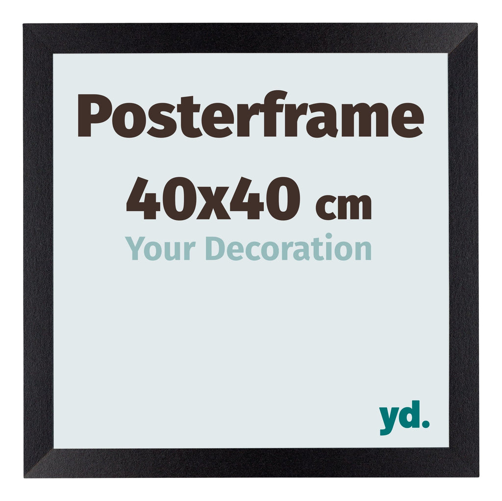 Posterframe 40x40cm Black Mat MDF Parma Size | Yourdecoration.com