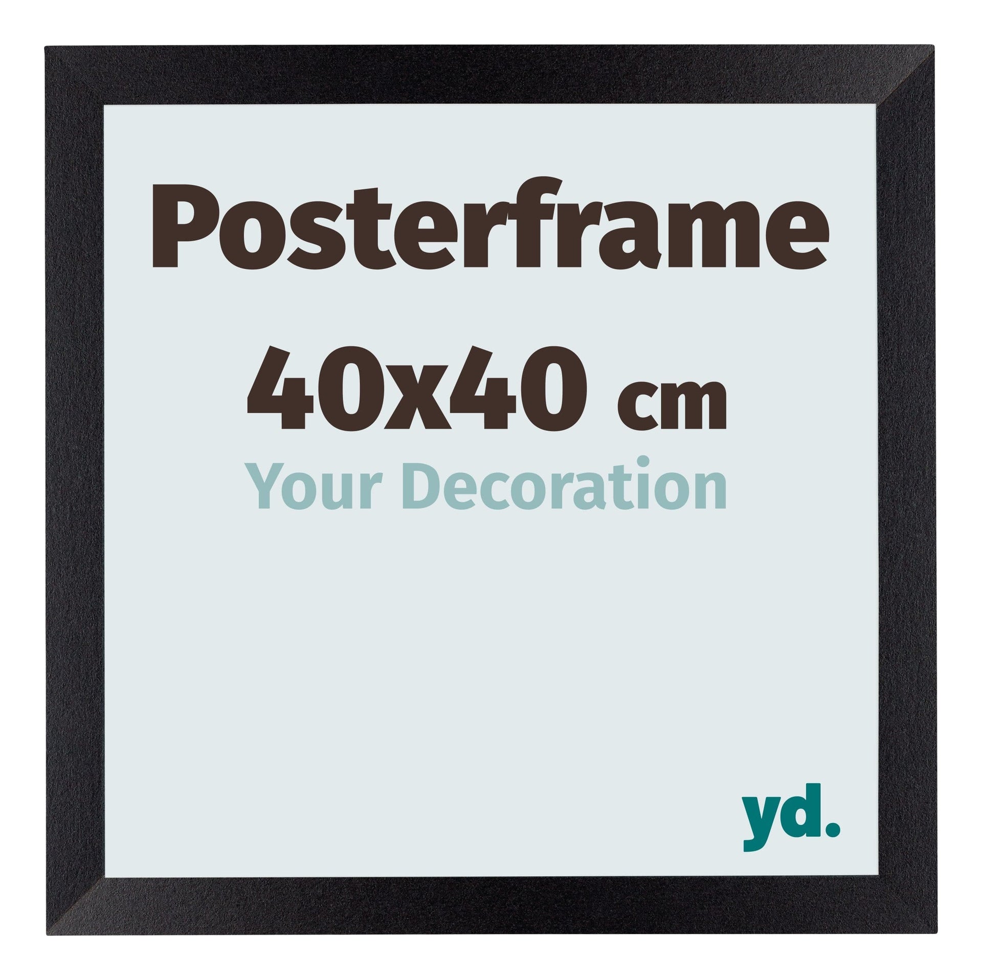 Posterframe 40x40cm Black Mat MDF Parma Size | Yourdecoration.com
