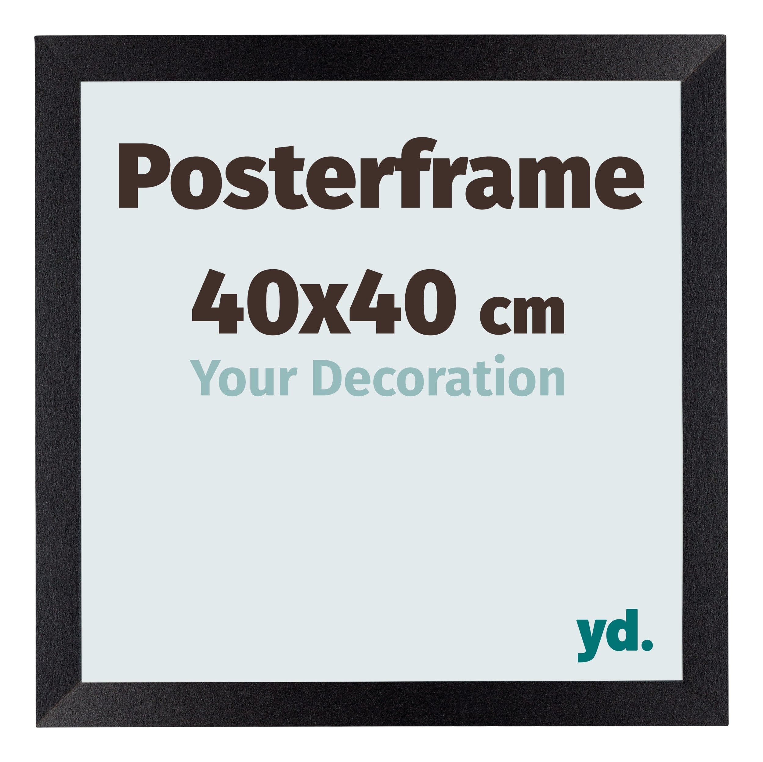 Posterframe 40x40cm Black Mat MDF Parma Size | Yourdecoration.com