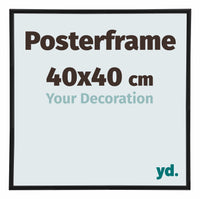 Posterframe 40x40cm Black Mat Plastic Paris Size | Yourdecoration.com
