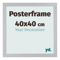Posterframe 40x40cm Silver MDF Parma Size | Yourdecoration.com
