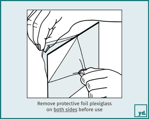 Remove protective film from photo frame | Yourdecoration.com