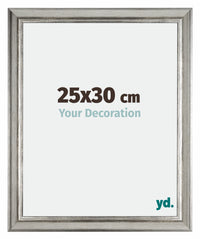 Sheffield Wooden Photo Frame 25x30cm Silver Black Swept Front Size | Yourdecoration.com