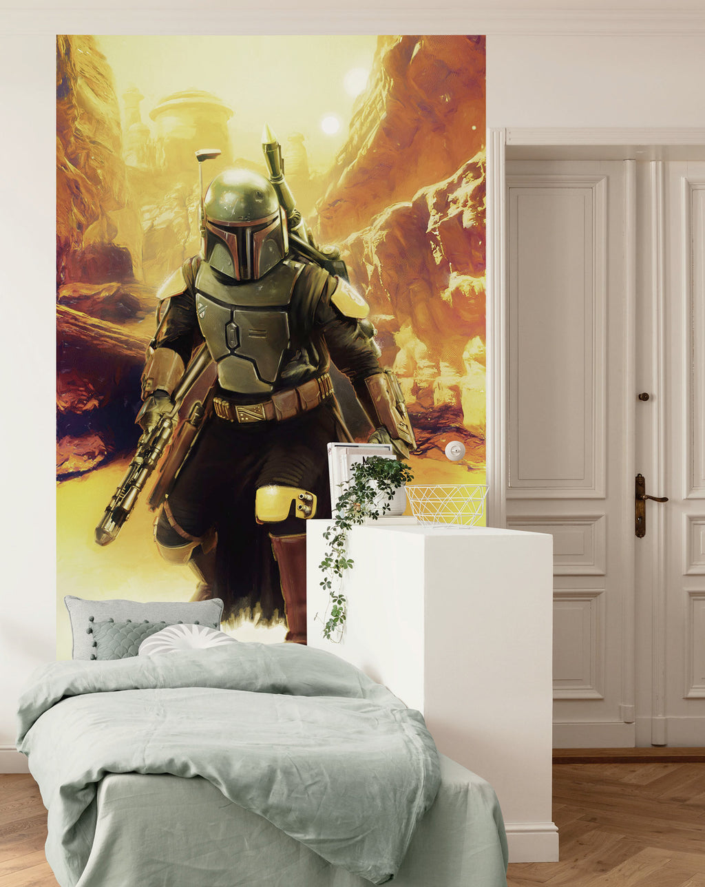Star Wars Boba Fett Sneaking Up Interior Wall Mural DX3 179 | Yourdecoration.com
