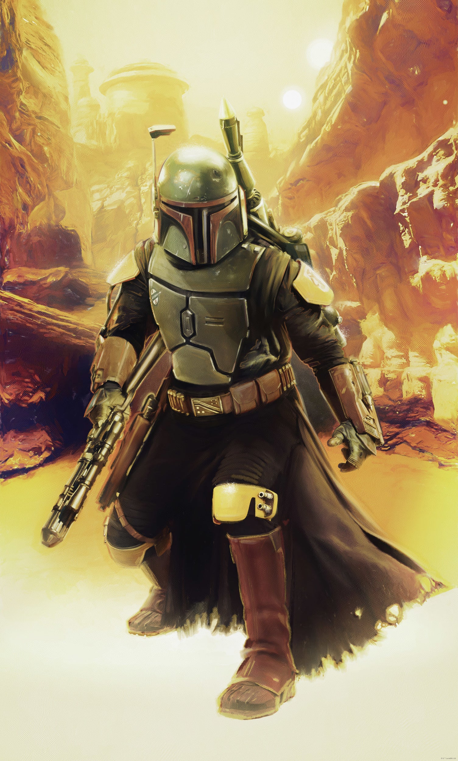 Star Wars Boba Fett Sneaking Up Wall Mural DX3 179 | Yourdecoration.com