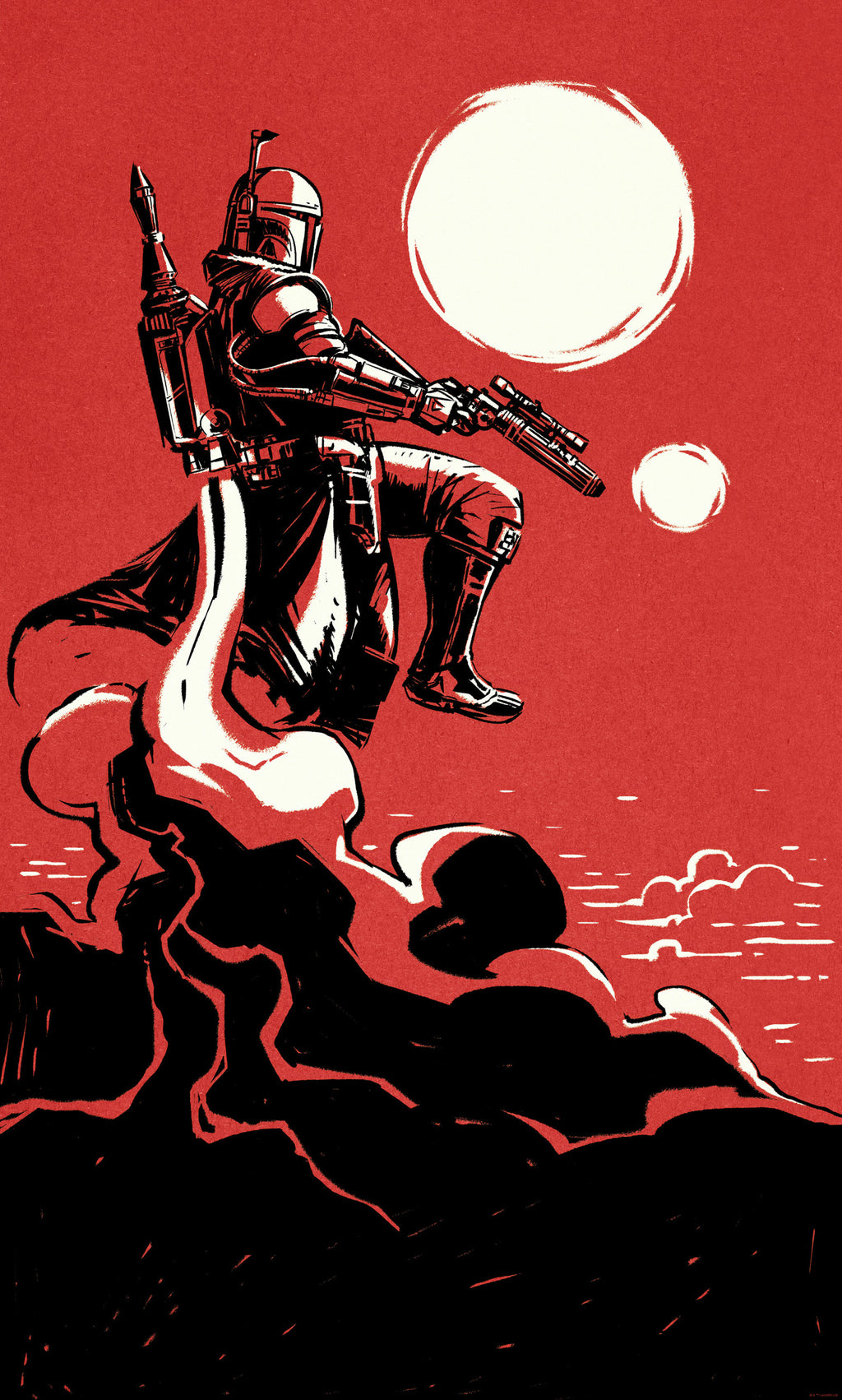 Star Wars Boba Fett The Bounty Hunter Wall Mural DX3 181 | Yourdecoration.com