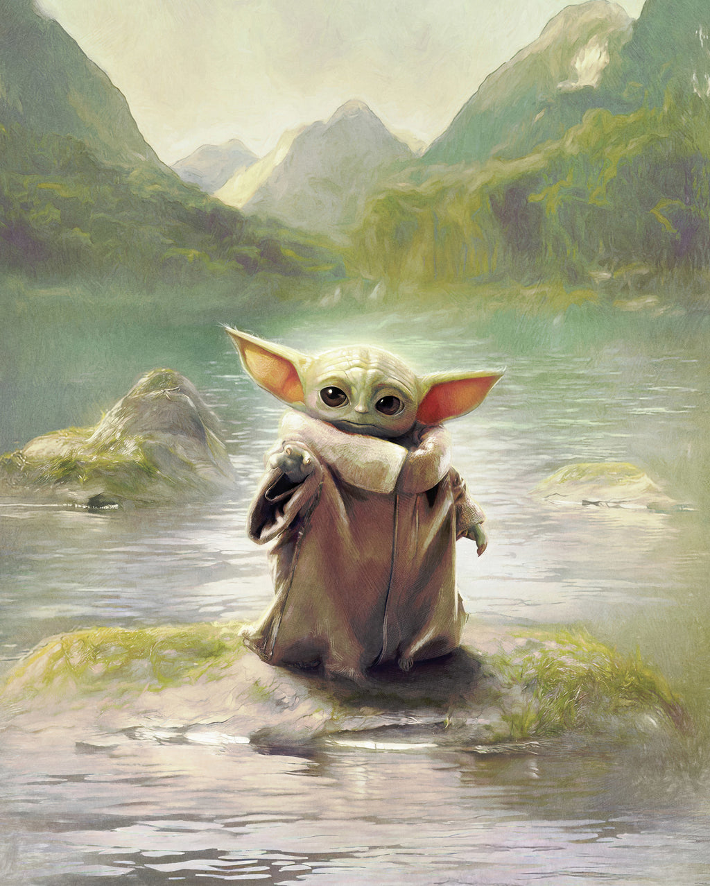 Star Wars The Mandalorian Grogu Landscape Wall Mural DX4 211 | Yourdecoration.com