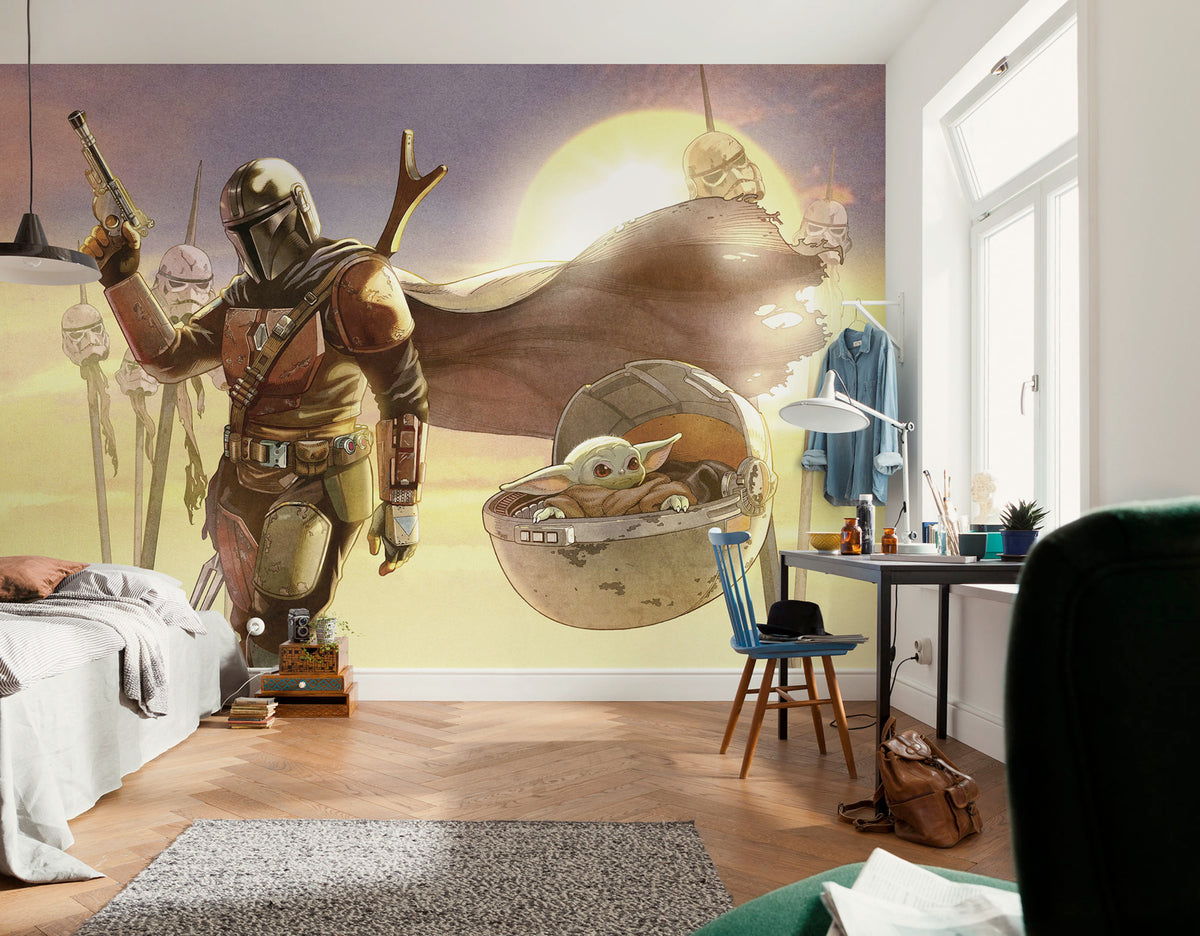 Star Wars The Mandalorian and Grogu Mission Interior Wall Mural DX7 182 | Yourdecoration.com