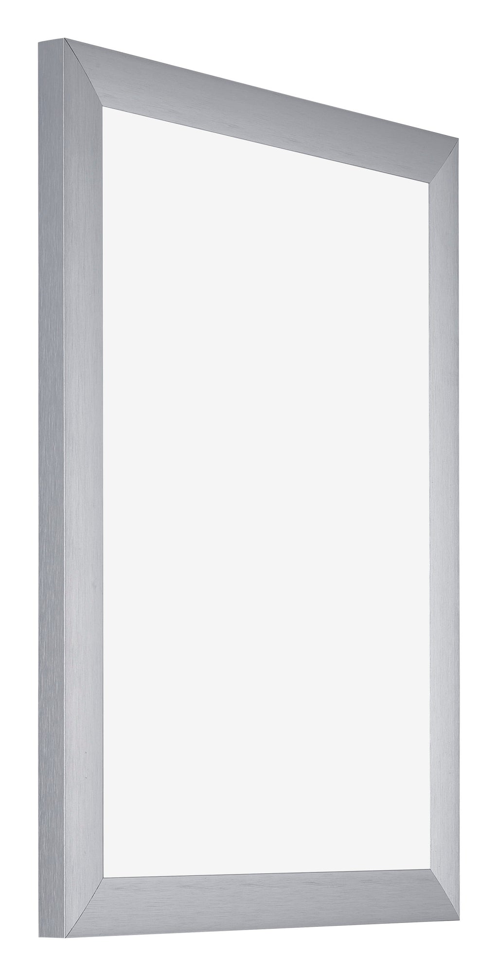 Tucson Aluminium Photo Frame 24x32cm Silver Brushed Front Oblique | Yourdecoration.com