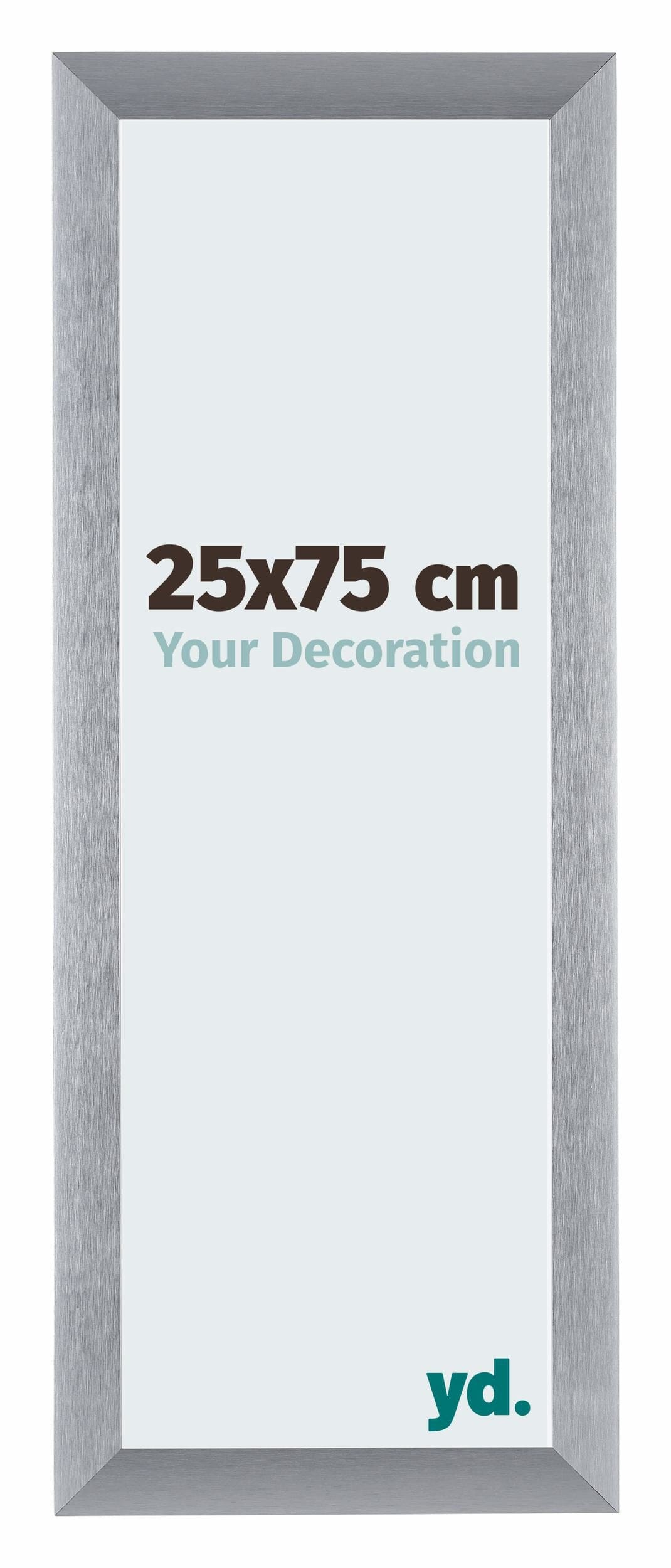 Tucson Aluminium Photo Frame 25x75cm Silver Brushed Front Size | Yourdecoration.com