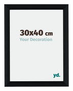 Tucson Aluminium Photo Frame 30x40cm Black Brushed Front Size | Yourdecoration.com