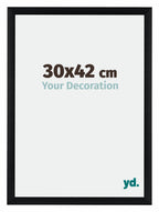Tucson Aluminium Photo Frame 30x42cm Black Brushed Front Size | Yourdecoration.com