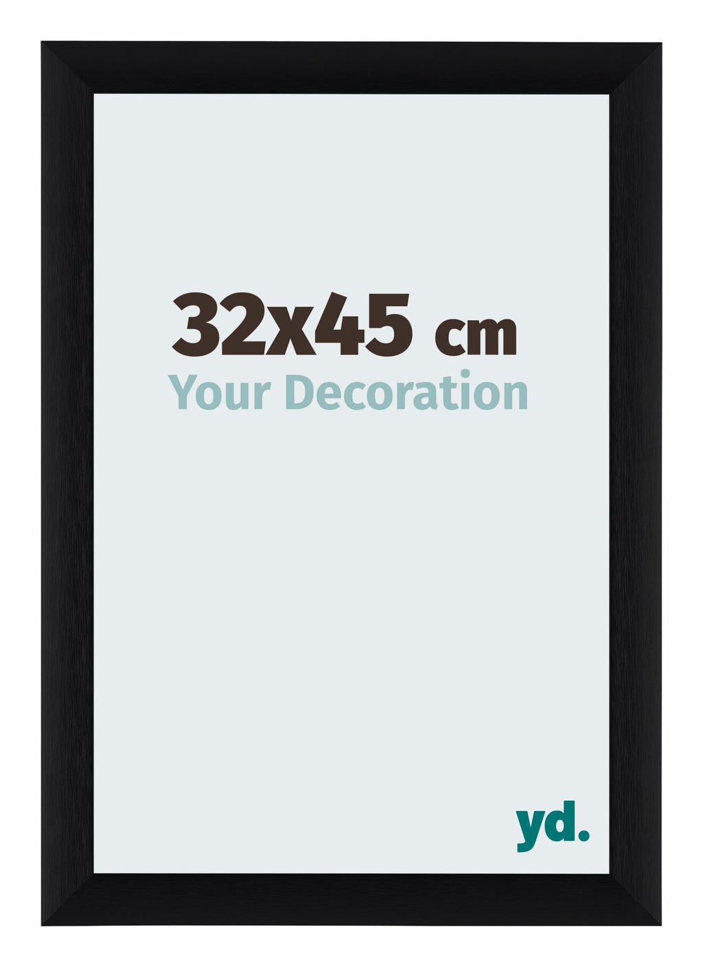 Tucson Aluminium Photo Frame 32x45cm Black Brushed Front Size | Yourdecoration.com