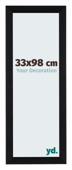Tucson Aluminium Photo Frame 33x98cm Black Brushed Front Size | Yourdecoration.com