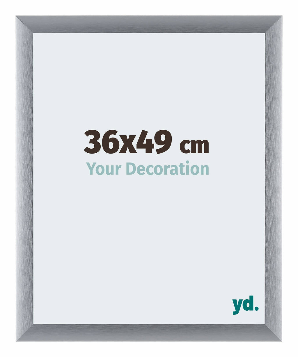 Tucson Aluminium Photo Frame 36x49cm Silver Brushed Front Size | Yourdecoration.com