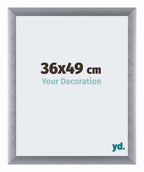 Tucson Aluminium Photo Frame 36x49cm Silver Brushed Front Size | Yourdecoration.com