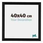 Tucson Aluminium Photo Frame 40x40cm Black Brushed Front Size | Yourdecoration.com