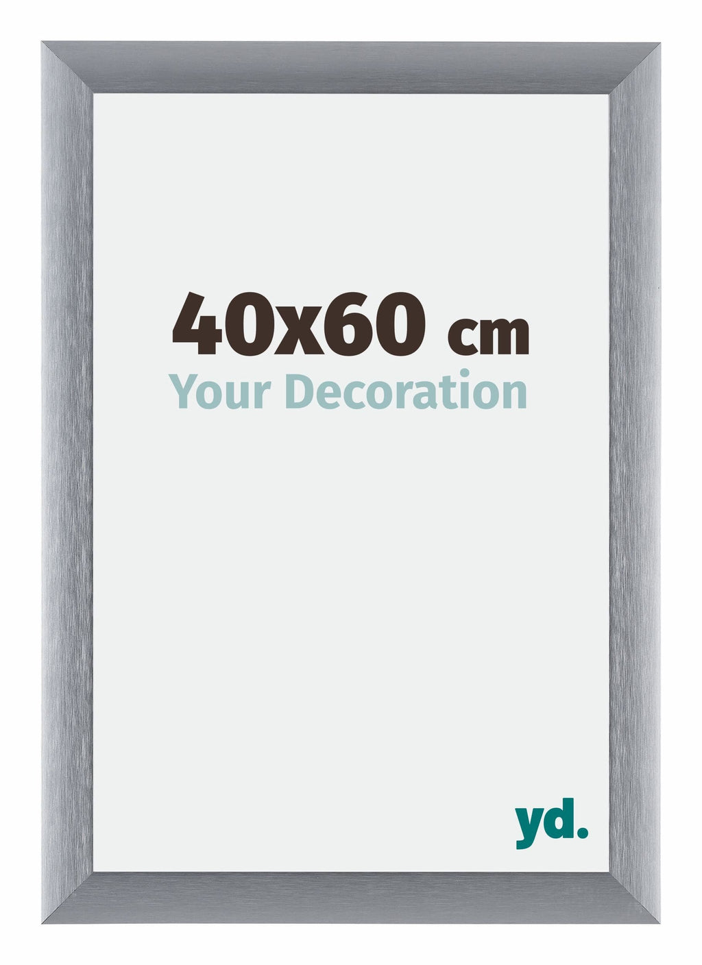 Tucson Aluminium Photo Frame 40x60cm Silver Brushed Front Size | Yourdecoration.com