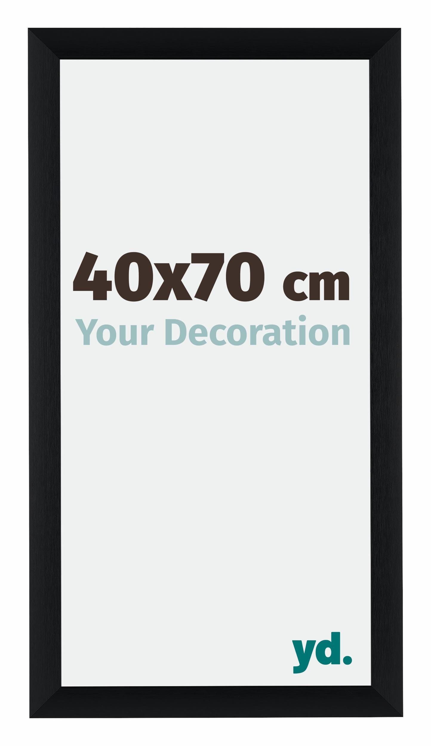 Tucson Aluminium Photo Frame 40x70cm Black Brushed Front Size | Yourdecoration.com