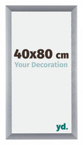 Tucson Aluminium Photo Frame 40x80cm Silver Brushed Front Size | Yourdecoration.com
