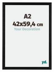 Tucson Aluminium Photo Frame 42x59 4cm A2 Black Brushed Front Size | Yourdecoration.com