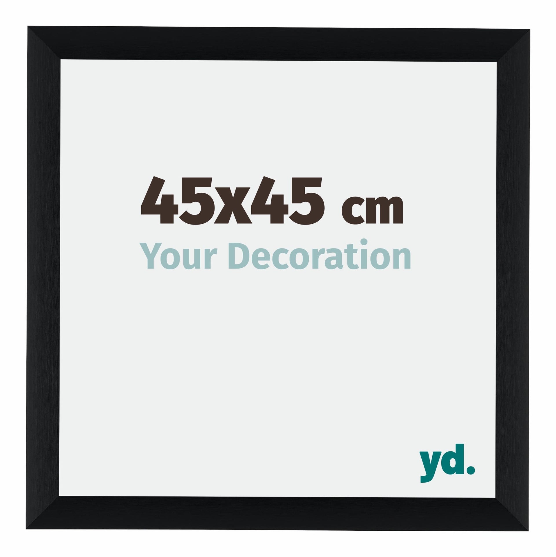 Tucson Aluminium Photo Frame 45x45cm Black Brushed Front Size | Yourdecoration.com