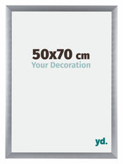 Tucson Aluminium Photo Frame 50x70cm Silver Brushed Front Size | Yourdecoration.com