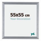 Tucson Aluminium Photo Frame 55x55cm Silver Brushed Front Size | Yourdecoration.com