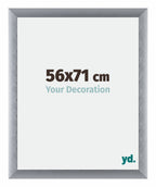Tucson Aluminium Photo Frame 56x71cm Silver Brushed Front Size | Yourdecoration.com