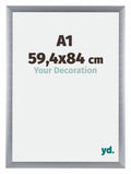 Tucson Aluminium Photo Frame 59 4x84cm A1 Silver Brushed Front Size | Yourdecoration.com
