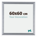 Tucson Aluminium Photo Frame 60x60cm Silver Brushed Front Size | Yourdecoration.com