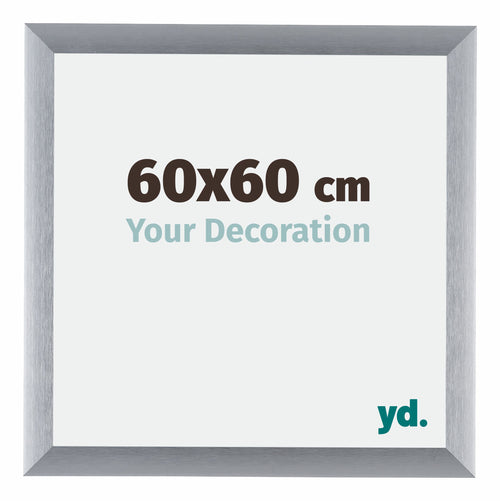Tucson Aluminium Photo Frame 60x60cm Silver Brushed Front Size | Yourdecoration.com