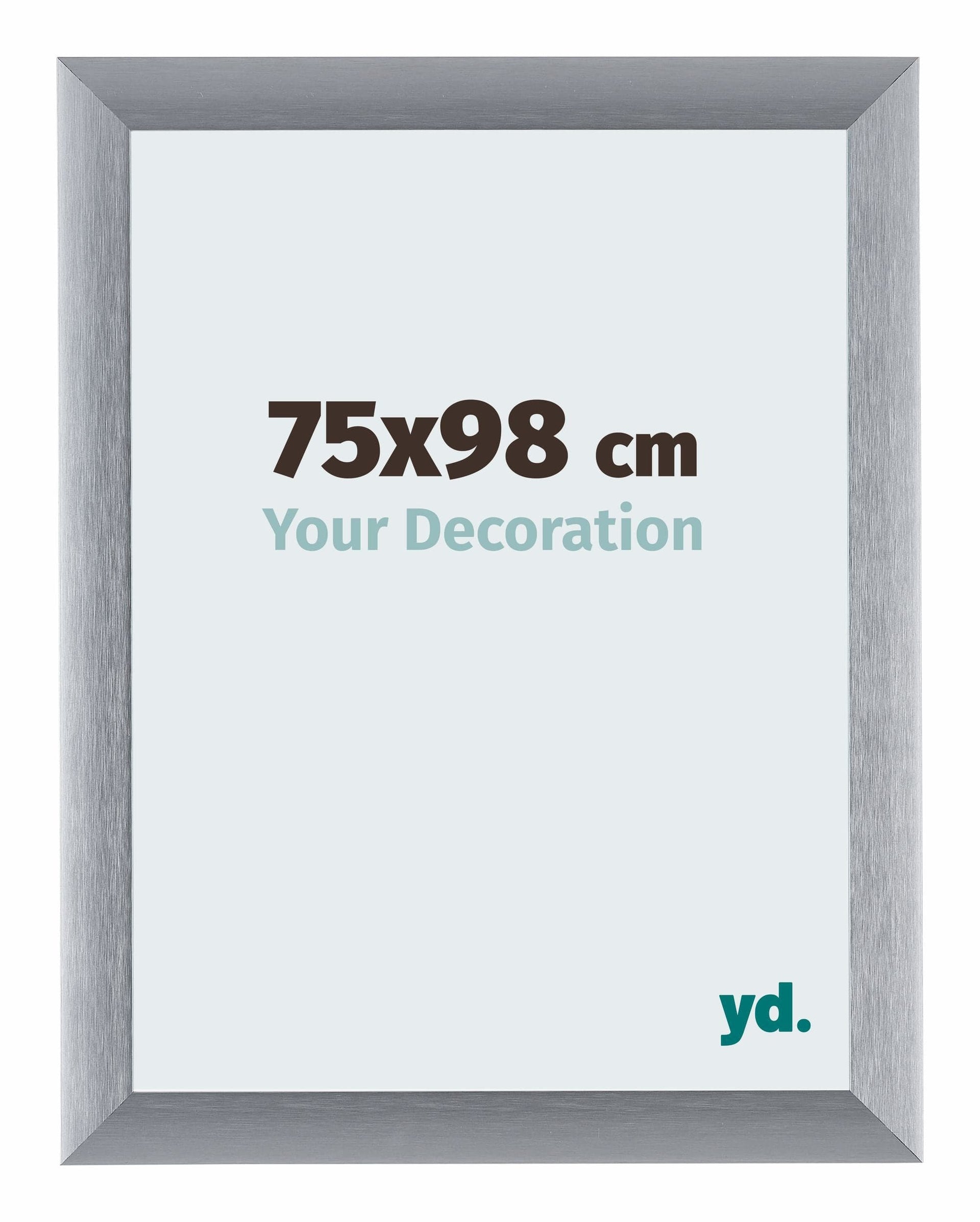 Tucson Aluminium Photo Frame 75x98cm Silver Brushed Front Size | Yourdecoration.com