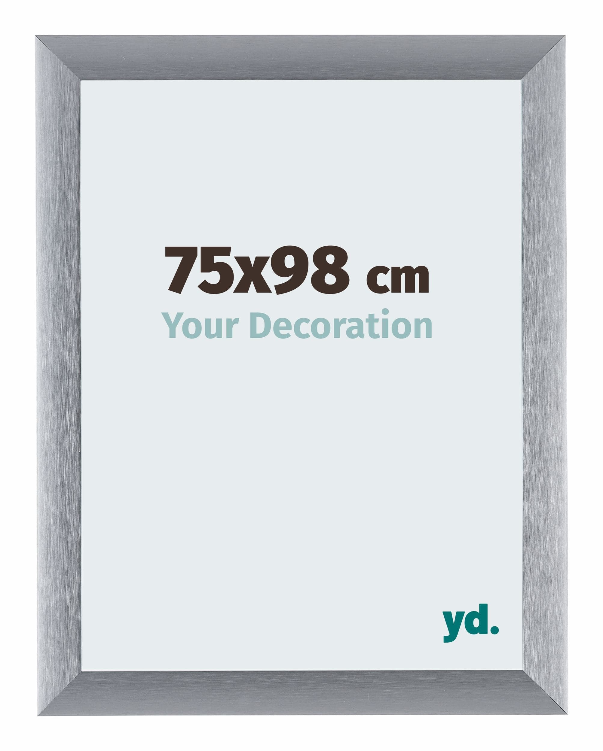 Tucson Aluminium Photo Frame 75x98cm Silver Brushed Front Size | Yourdecoration.com