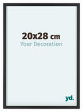 Virginia Aluminium Photo Frame 20x28cm Black Front Size | Yourdecoration.com