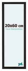 Virginia Aluminium Photo Frame 20x60cm Black Front Size | Yourdecoration.com