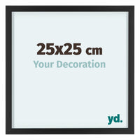 Virginia Aluminium Photo Frame 25x25cm Black Front Size | Yourdecoration.com