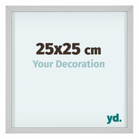 Virginia Aluminium Photo Frame 25x25cm White Front Size | Yourdecoration.com