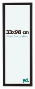 Virginia Aluminium Photo Frame 33x98cm Black Front Size | Yourdecoration.com