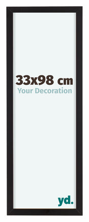 Virginia Aluminium Photo Frame 33x98cm Black Front Size | Yourdecoration.com