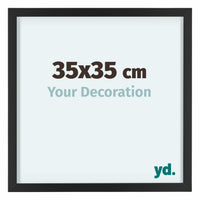 Virginia Aluminium Photo Frame 35x35cm Black Front Size | Yourdecoration.com