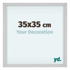Virginia Aluminium Photo Frame 35x35cm White Front Size | Yourdecoration.com
